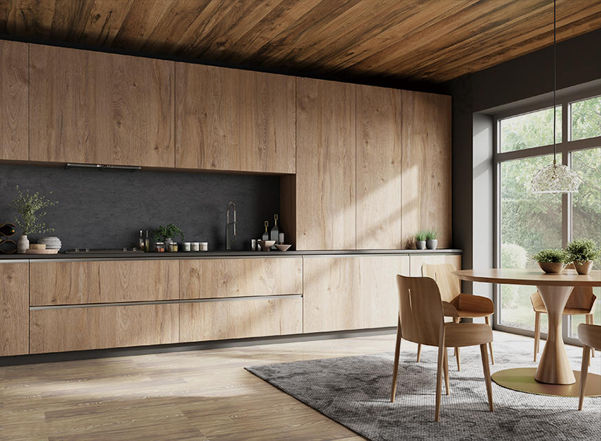 کفپوش چوبی جامد